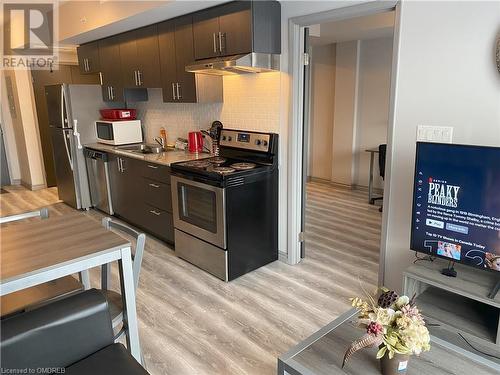 275 Larch Street Unit# B510, Waterloo, ON - Indoor Photo Showing Kitchen With Stainless Steel Kitchen