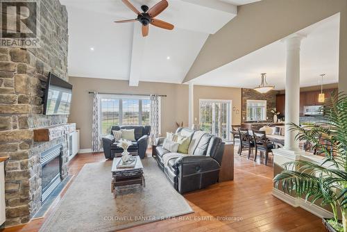 42 Jean Davey Road, Hamilton Township, ON - Indoor Photo Showing Living Room With Fireplace