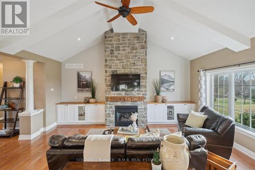 42 Jean Davey Road, Hamilton Township, ON - Indoor Photo Showing Living Room With Fireplace