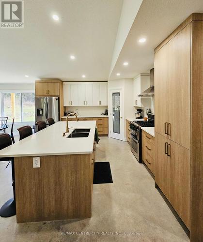 1714 E Quarter Line Road E, Norfolk (Langton), ON - Indoor Photo Showing Kitchen With Double Sink