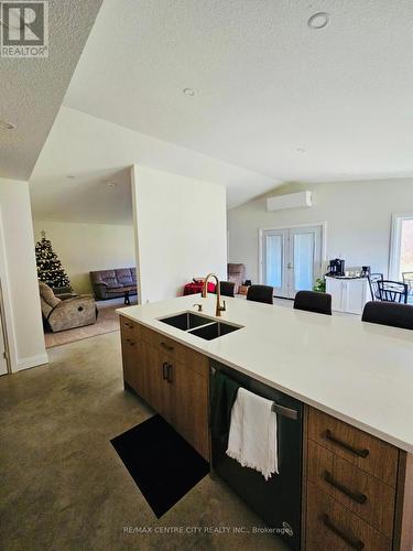 1714 E Quarter Line Road E, Norfolk (Langton), ON - Indoor Photo Showing Kitchen With Double Sink