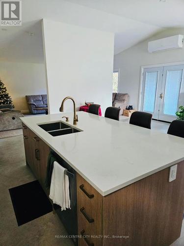 1714 E Quarter Line Road E, Norfolk (Langton), ON - Indoor Photo Showing Kitchen With Double Sink