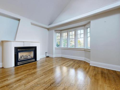 387 Old Orchard Grve, Toronto, ON - Indoor Photo Showing Living Room With Fireplace