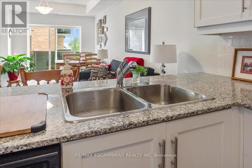 225 - 8111 Forest Glen Drive, Niagara Falls (Mt. Carmel), ON - Indoor Photo Showing Kitchen With Double Sink