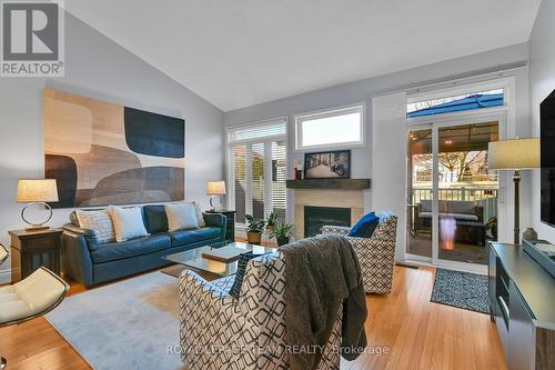 220 Allgrove Way, Ottawa, ON - Indoor Photo Showing Living Room With Fireplace