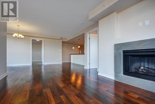 308 9373 Hemlock, Richmond, BC - Indoor Photo Showing Living Room With Fireplace