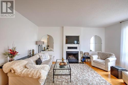 1223 Cedarcroft Crescent, Ottawa, ON - Indoor Photo Showing Living Room With Fireplace