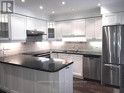 185 Burbank Drive, Toronto, ON - Indoor Photo Showing Kitchen With Double Sink With Upgraded Kitchen