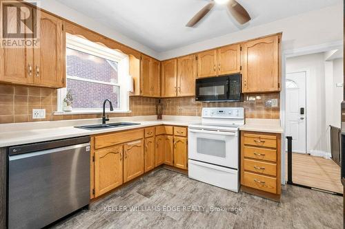 678 Brighton Avenue, Hamilton, ON - Indoor Photo Showing Kitchen With Double Sink