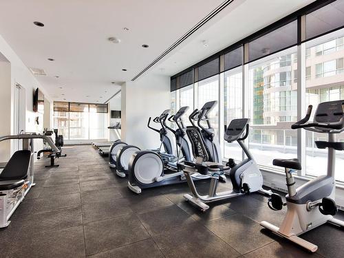 Exercise room - 3408-1155 Rue De La Montagne, Montréal (Ville-Marie), QC - Indoor Photo Showing Gym Room