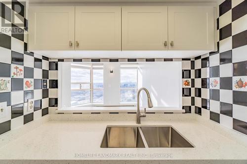 Ph17 - 2460 Eglinton Avenue E, Toronto, ON - Indoor Photo Showing Kitchen With Double Sink