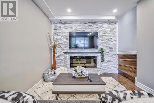 77 Lindsay Avenue, Newmarket, ON - Indoor Photo Showing Living Room With Fireplace