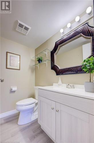 ensuite two piece Bathroom featuring vanity, and toilet - 375 King Street N Unit# 503, Waterloo, ON - Indoor Photo Showing Bathroom