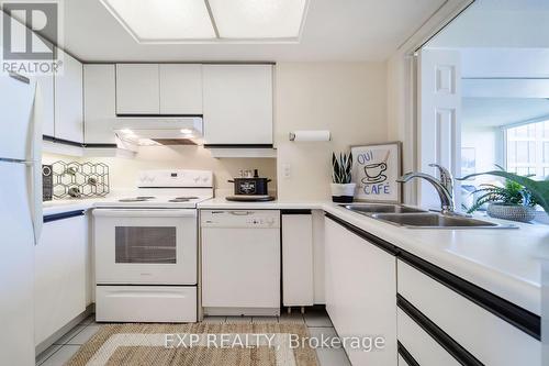 2101 - 45 Kingsbridge Garden Circle, Mississauga, ON - Indoor Photo Showing Kitchen With Double Sink