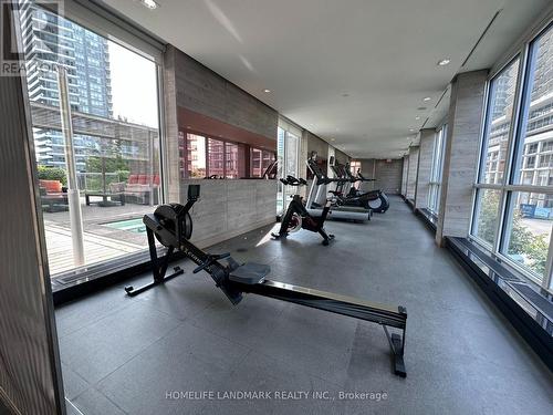 2306 - 121 Mcmahon Drive, Toronto, ON - Indoor Photo Showing Gym Room