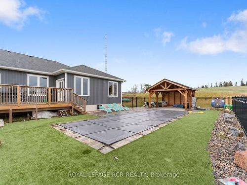 151116 12 Line, East Garafraxa, ON - Outdoor With Deck Patio Veranda