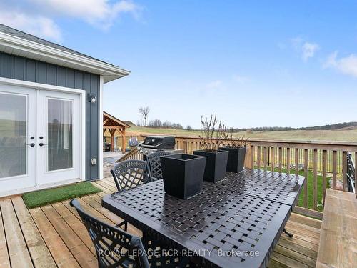 151116 12 Line, East Garafraxa, ON - Outdoor With Deck Patio Veranda With Exterior