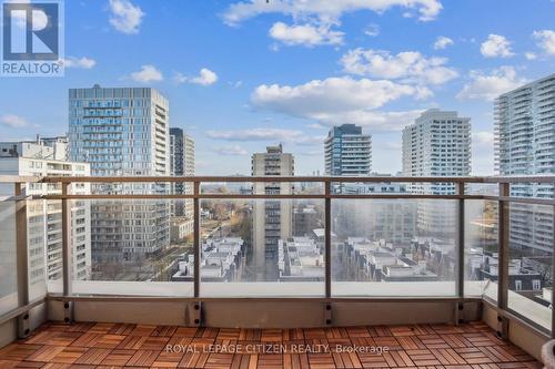 1406 - 123 Eglinton Avenue E, Toronto, ON - Outdoor With Balcony With View