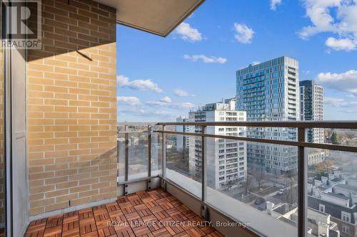 1406 - 123 Eglinton Avenue E, Toronto, ON - Outdoor With Balcony With Exterior