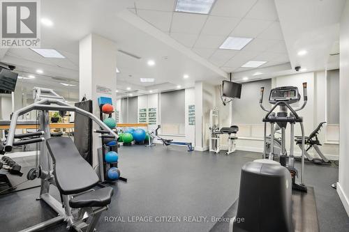 1406 - 123 Eglinton Avenue E, Toronto, ON - Indoor Photo Showing Gym Room