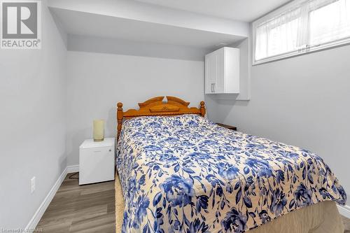 Bedroom featuring light hardwood / wood-style floors - 529 Nova Scotia Court Unit# 18, Woodstock, ON - Indoor Photo Showing Bedroom