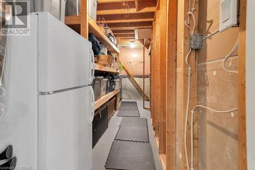 Basement featuring white fridge - 529 Nova Scotia Court Unit# 18, Woodstock, ON - Indoor