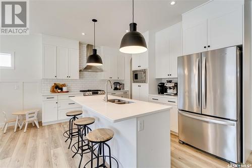 246 Stilling Union, Saskatoon, SK - Indoor Photo Showing Kitchen With Double Sink With Upgraded Kitchen