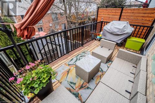 Balcony with a grill - 1480 Britannia Road W Unit# 143, Mississauga, ON - Outdoor With Deck Patio Veranda With Exterior