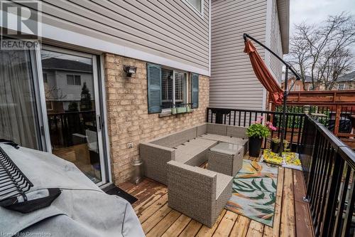 View of wooden deck - 1480 Britannia Road W Unit# 143, Mississauga, ON - Outdoor With Deck Patio Veranda With Exterior