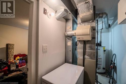 Utility room with gas water heater - 1480 Britannia Road W Unit# 143, Mississauga, ON - Indoor