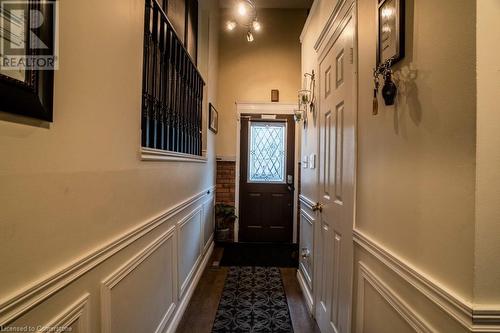 Doorway to outside with dark tile patterned flooring - 1480 Britannia Road W Unit# 143, Mississauga, ON - Indoor Photo Showing Other Room