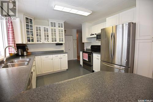 151 Birch Road, Carrot River, SK - Indoor Photo Showing Kitchen With Double Sink