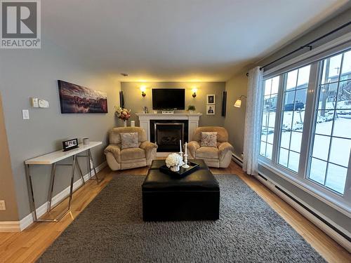 48 Atlantic Avenue, Corner Brook, NL - Indoor Photo Showing Living Room With Fireplace