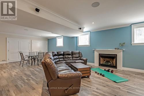 240 Pine Cove Road, Burlington, ON - Indoor Photo Showing Living Room With Fireplace