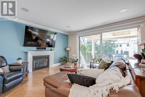 240 Pine Cove Road, Burlington, ON - Indoor Photo Showing Living Room With Fireplace