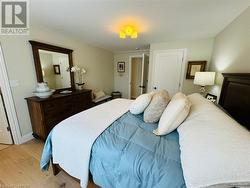 Bedroom with light hardwood / wood-style floors - 