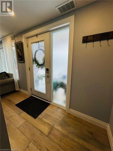 Doorway to outside with light hardwood / wood-style flooring - 541 Donald Street, Mattawa, ON - Indoor Photo Showing Other Room