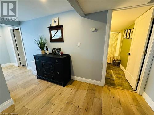 Corridor featuring light hardwood / wood-style floors - 541 Donald Street, Mattawa, ON - Indoor