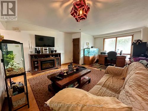 317 Ryding Avenue, Toronto, ON - Indoor Photo Showing Living Room With Fireplace