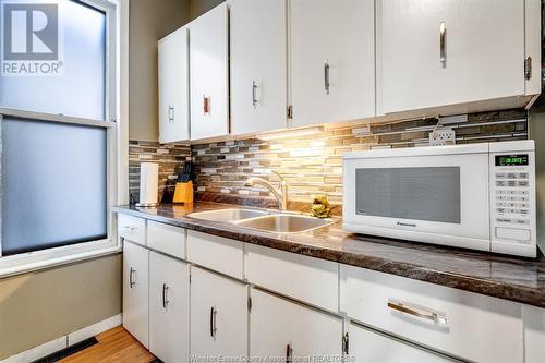 348-352 Mckay, Windsor, ON - Indoor Photo Showing Kitchen With Double Sink