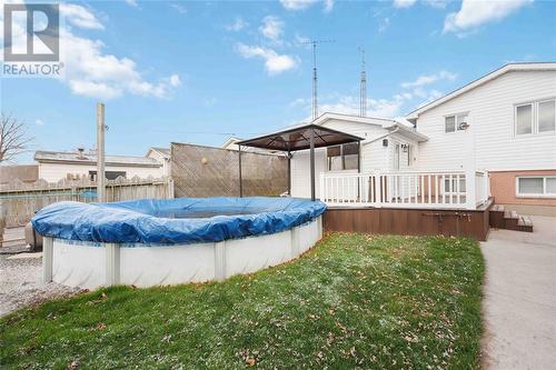 149 Templeton Crescent, St Clair, ON - Outdoor With Above Ground Pool With Deck Patio Veranda