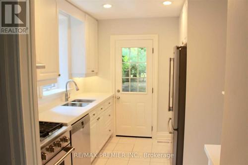 218 Hanna Road, Toronto, ON - Indoor Photo Showing Kitchen With Double Sink