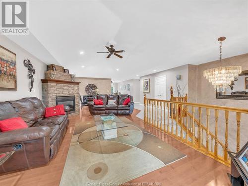 18 Shawnee Court, Leamington, ON - Indoor Photo Showing Other Room With Fireplace