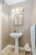 Bathroom featuring tile patterned floors - 