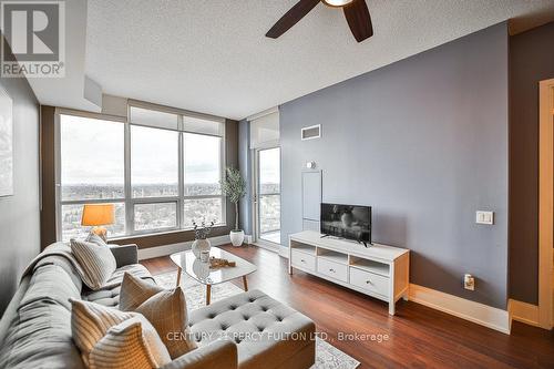 2405 - 15 Viking Lane N, Toronto, ON - Indoor Photo Showing Living Room