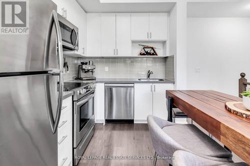 308 - 1130 Briar Hill Avenue, Toronto, ON - Indoor Photo Showing Kitchen With Stainless Steel Kitchen With Upgraded Kitchen