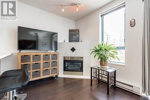 1710 939 Homer Street, Vancouver, BC - Indoor With Fireplace