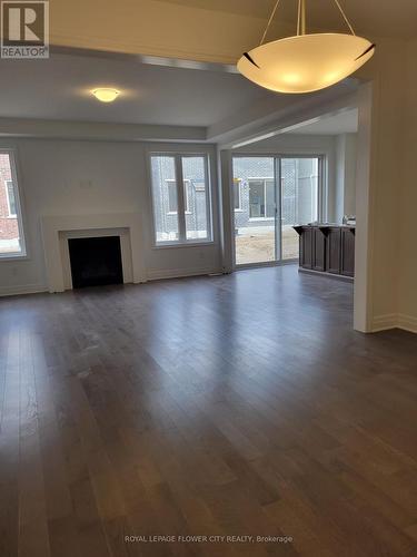 79 Milt Schmidt Street, Kitchener, ON - Indoor Photo Showing Living Room With Fireplace