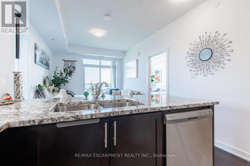 533 - 101 Shoreview Place, Hamilton, ON - Indoor Photo Showing Kitchen With Double Sink With Upgraded Kitchen