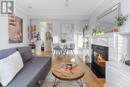 1614 - 2083 Lake Shore Boulevard W, Toronto, ON - Indoor Photo Showing Living Room With Fireplace